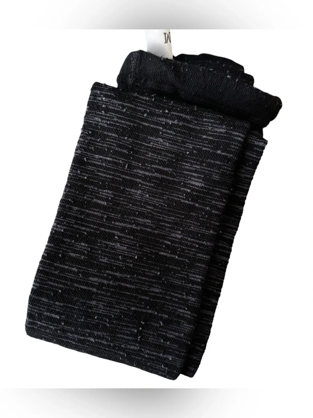 Smartwool Heathered Black Wool Blend Footed Tights